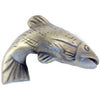 Fish Cabinet Knob, Right Facing,  Pewter