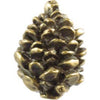 Pinecone Cabinet Knob, Antique Brass