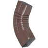 Gutter Side Elbow, Style B, 75 Degree, Brown Aluminum, 3 x 4-In.