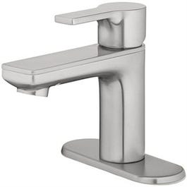 Lavotory Faucet With Pop-Up, Single Lever Handle, Brushed Nickel Finish