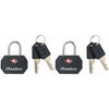 2-Pack 1-1/4 In. Black Keyed-Alike Luggage Lock