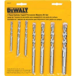 7-Piece Percussion Masonry Drill Bit Set