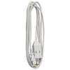 Extension Cord,  16/2 SPT-2 White Polarized Cube Tap, 9-Ft.