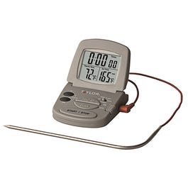 Oven Thermometer, With Meat Probe & Timer, Digital, Magnetic, 2 AAA