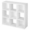 9-Cube Cubeicals Stackable Storage Organizer, White, 35-7/8 x 35-7/8 x 11-5/8-In.