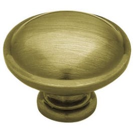 1.25-In. Antique Brass Round Cabinet Knob