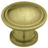 1-1/8-In. Antique Brass Ridge Cabinet Knob