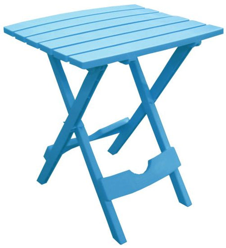 Adams Quik-Fold® Side Table (Improved Design), Pool Blue