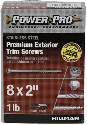 8 X 2 305SS TRIM PP 1 LB POWER PRO