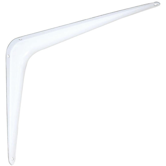 National 211 8 In. D. x 10 In. H. White Steel Shelf Bracket