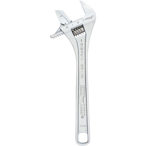 Channellock 12 In. Steel Adjustable Pipe Wrench with Extra Wide Reversible Jaw