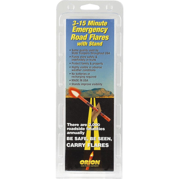 Orion Safety PlasTcap 15-Minute Flare (3-Pack)