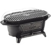 Lodge Logic Sportsman's 17.25 In. L. x 9 In. D. Black Charcoal Grill