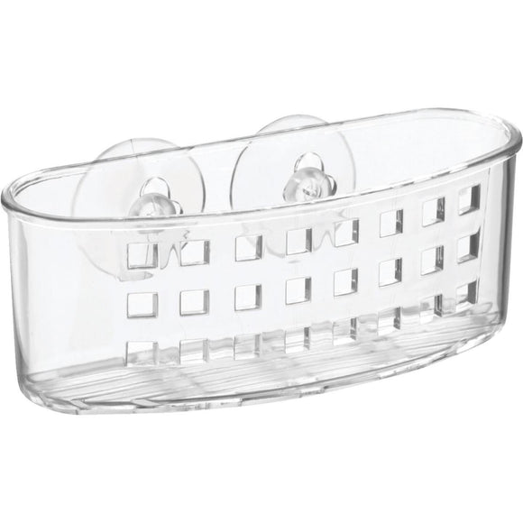 InterDesign Sinkworks Clear Suction Scrubber & Sponge Holder