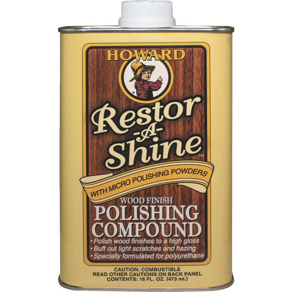 Howard Restor-A-Shine 16 Oz. Wood Finish Polishing Compound