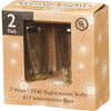 Gerson 7W Clear Intermediate Base ST40 Incandescent Replacement Patio Set Light Bulb (2-Pack)