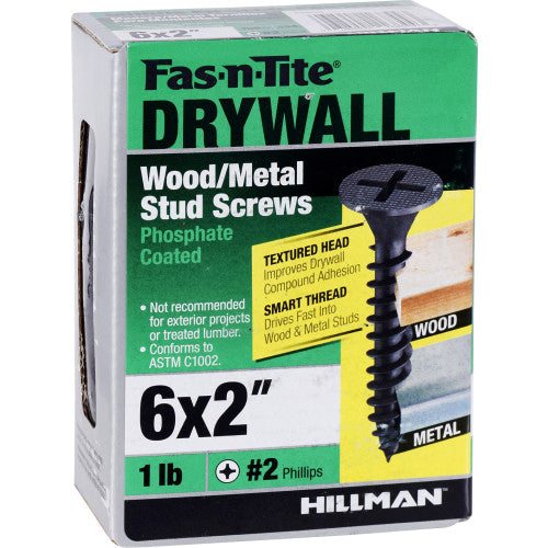 Fas-N-Tite Smart Thread Drywall Screws #6 X 2 - 1lb Box