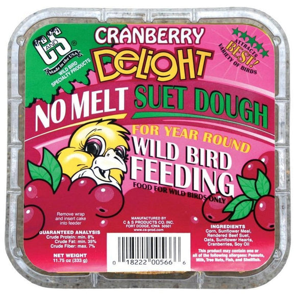 C&S Cranberry Delight No Melt Suet Dough